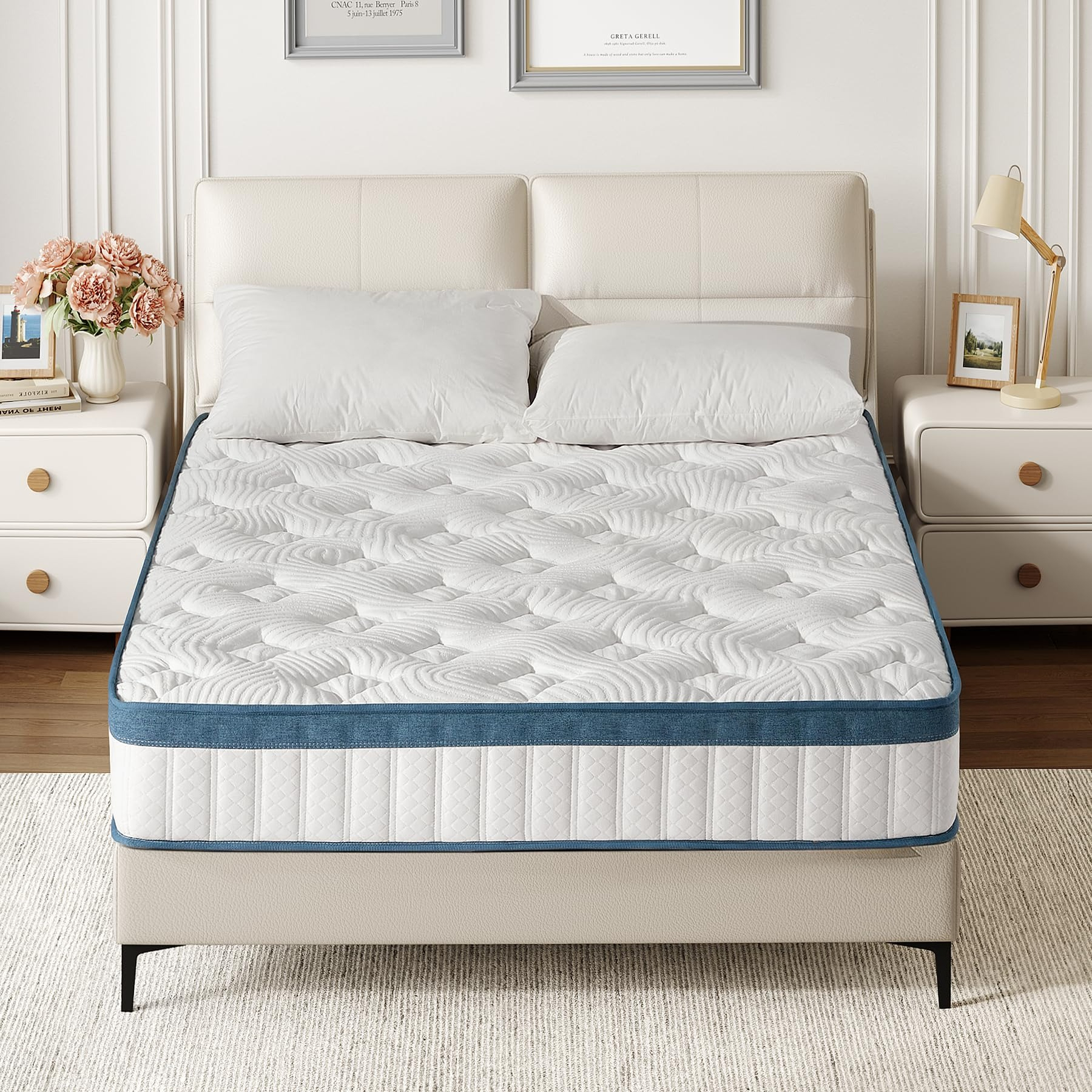 Core Mattress 90x200x25 Cm H3 Medium-firm, 7-zone Orthopedic Mattress With Memory Foam, Noiseless, Breathable Cover.