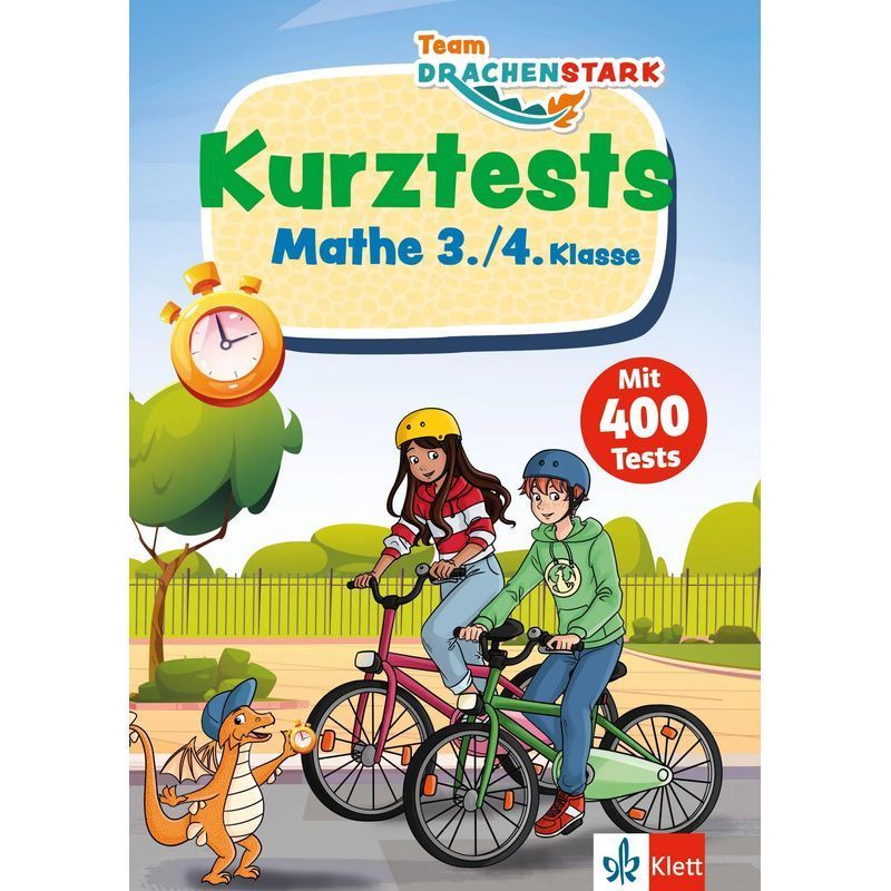 Team Dragon Strong: Math Quick Tests For 3rd/4th Grade - Paperback - 400 Tests - 224 Pages - German - 2025 - Klett Learning Training - Ean 9783129497425