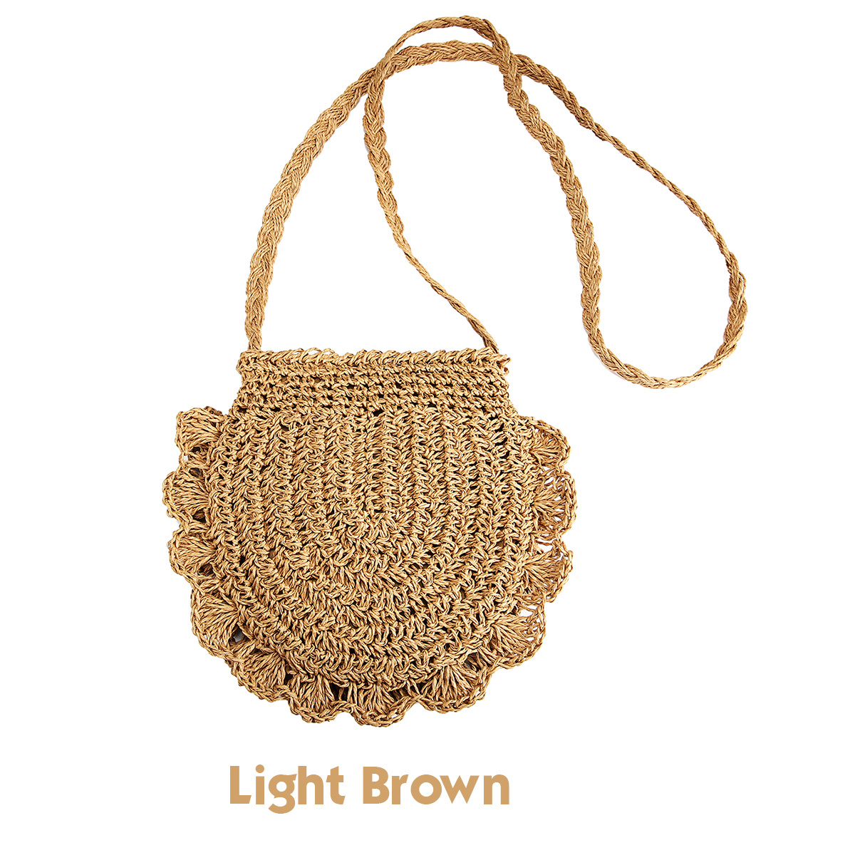 Image of Rattan Handbag In Brown