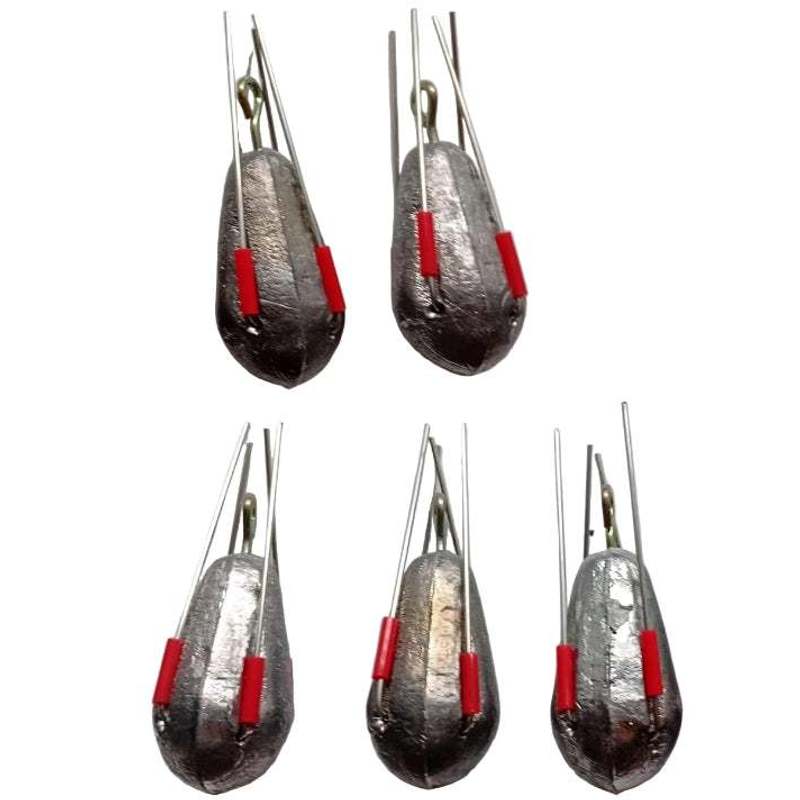 TEMU Sea Fishing Gripper Weights With , 5 Pack Sinkers - 6oz