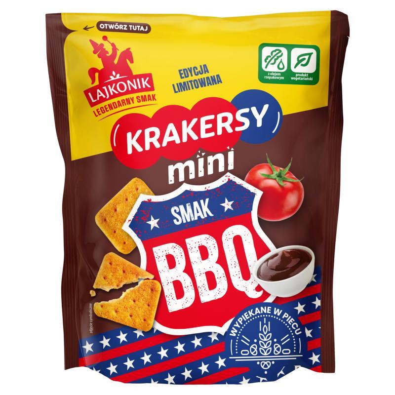 Lajkonik Mini Bbq Flavor Crackers 100 G