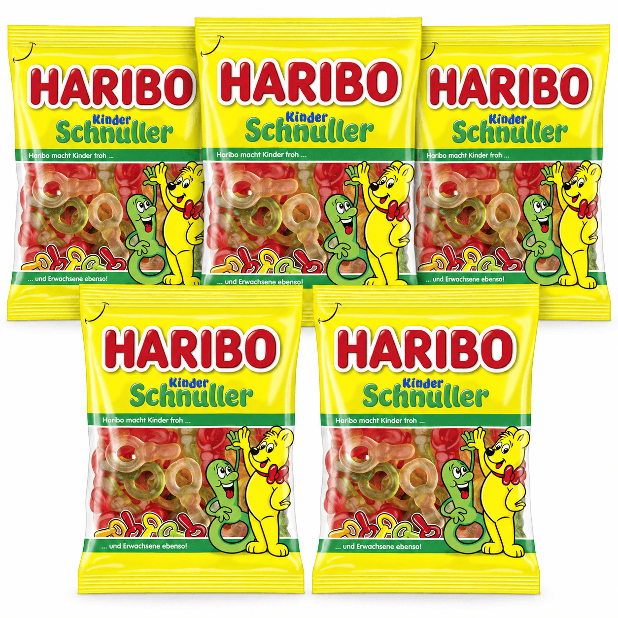Image of Haribo Kids Pacifiers, 5 X 175g
