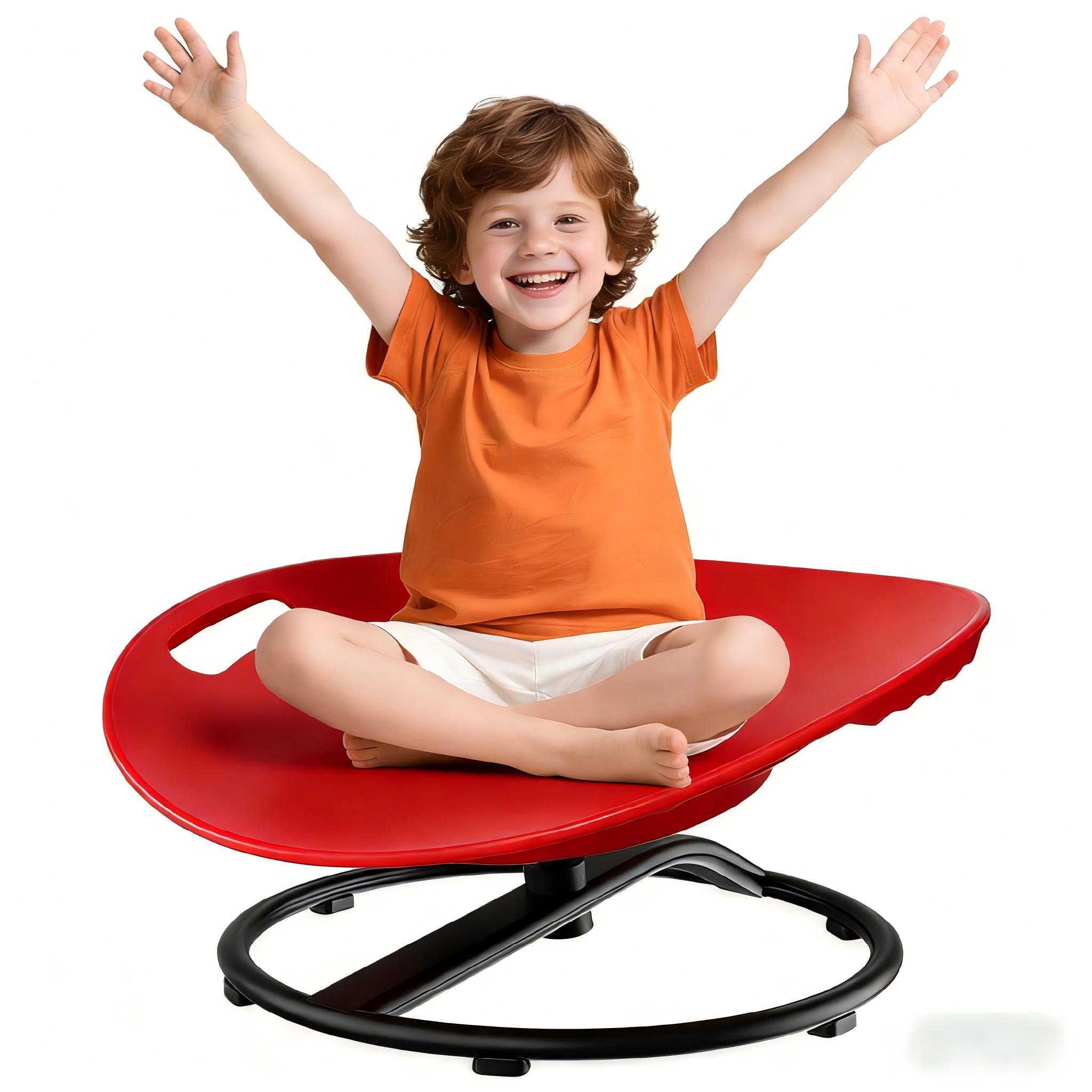 Image of Eggshell Rotating Sensory Chair, Sturdy Plastic Balance Training Rehabilitation Equipment, Spinning Exercise Chair To Improve Concentration For Home Use