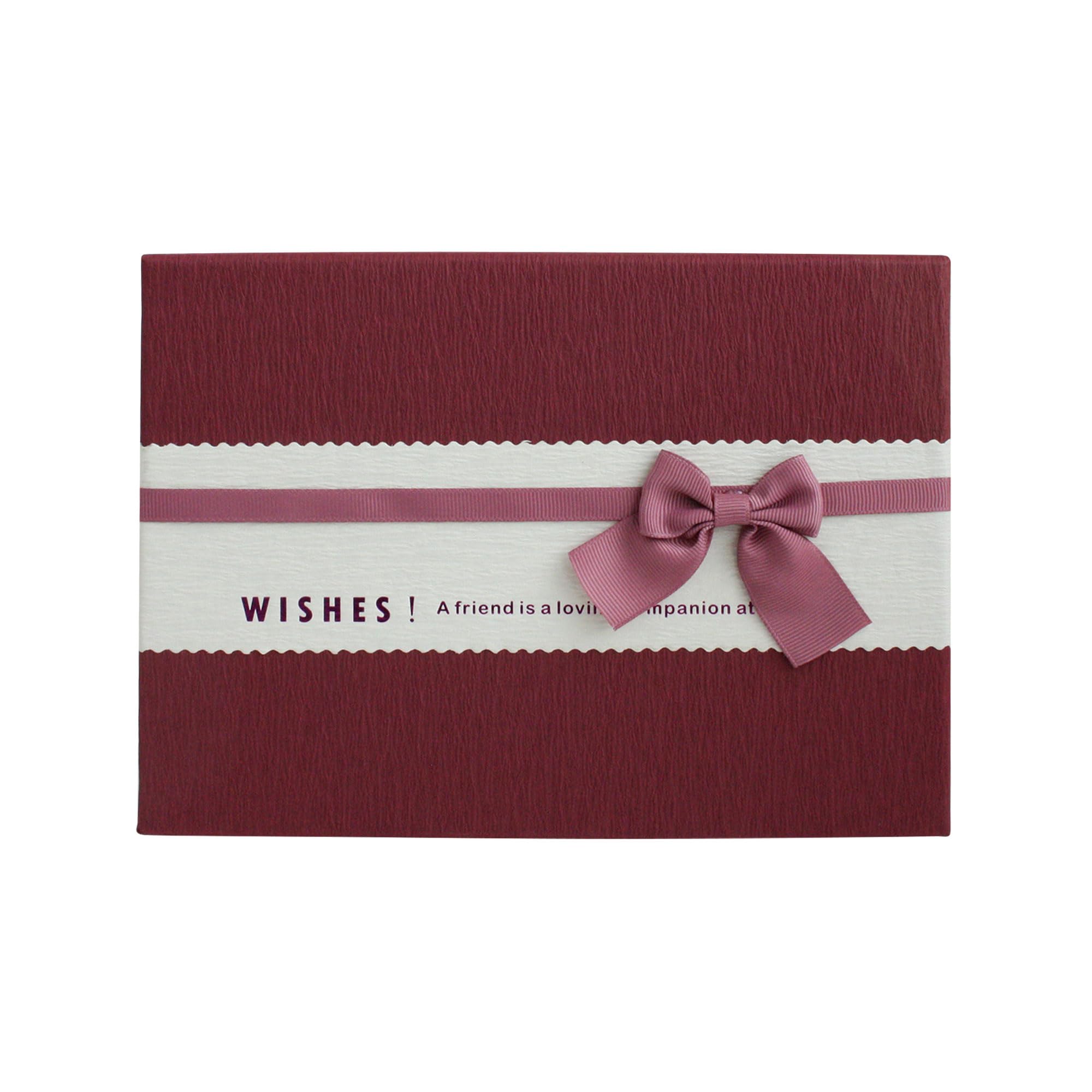 Rigid Gift Box Set of 3 with Decorative Ribbon, Versatile Gift Packaging