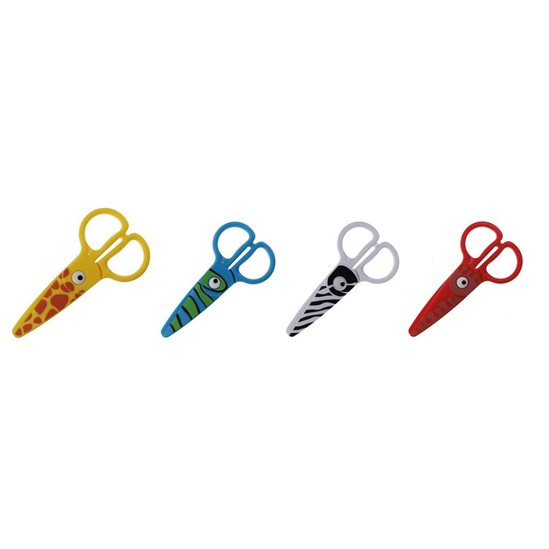 Image of Plastic Scissors, 12 Cm, Animals Flamingo