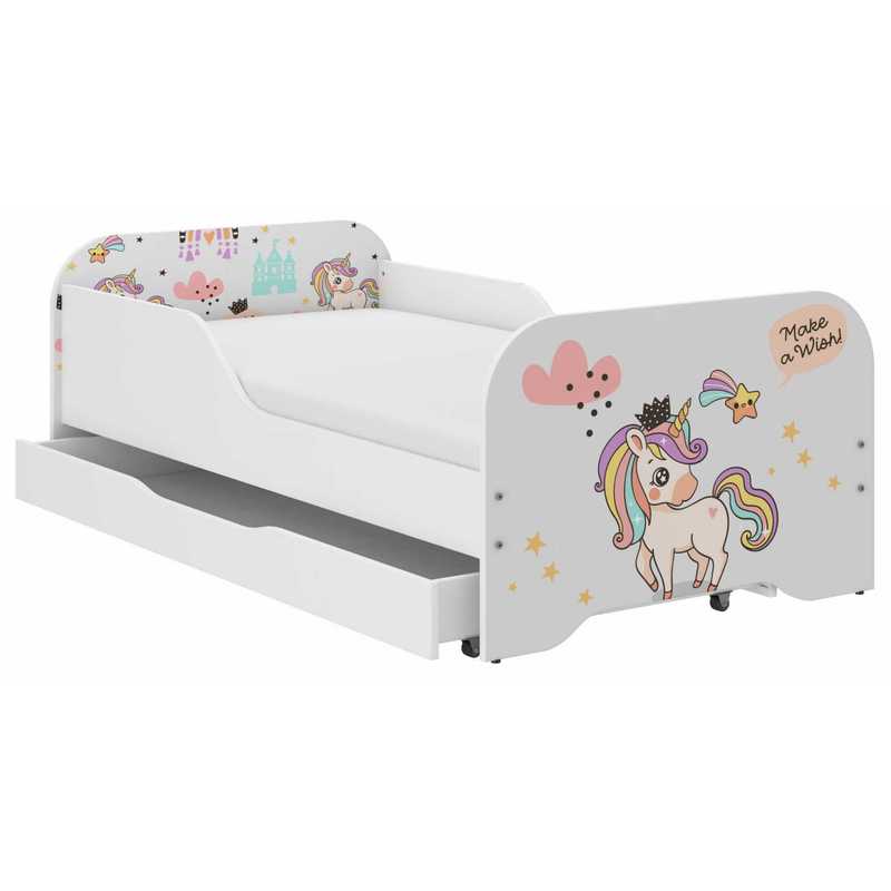 Children's Bed 140x70 Unicorn Rainbow