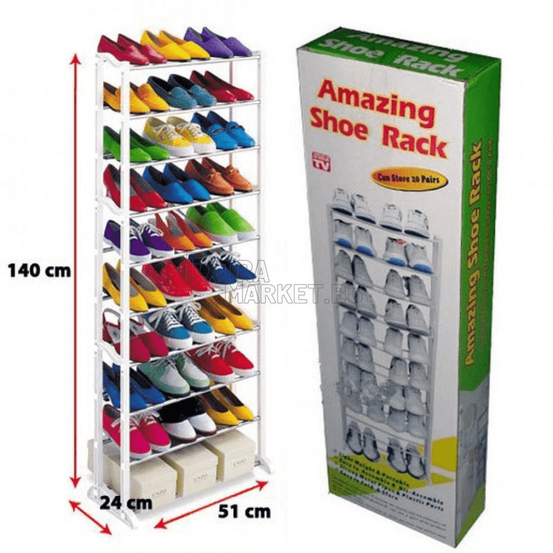 TEMU Étagère à chaussures pour 30 paires de chaussures