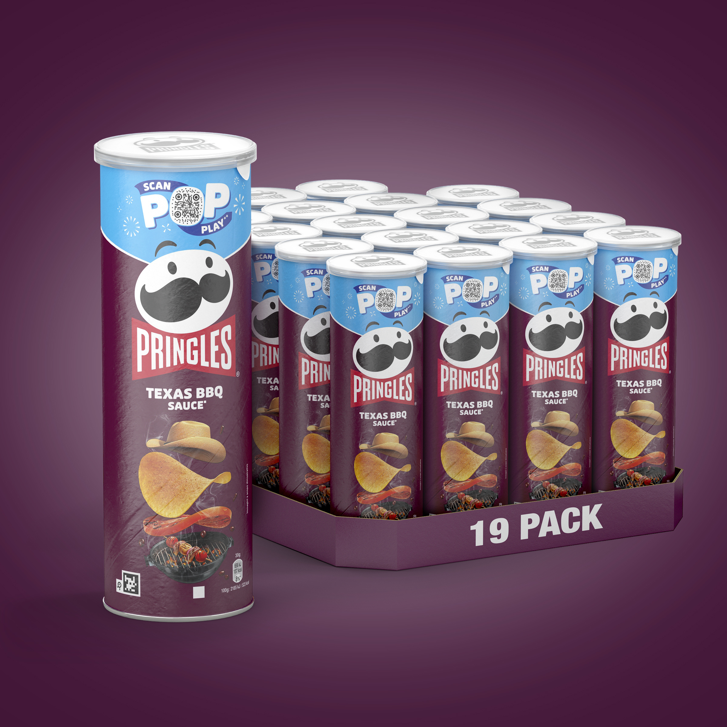 Pringles Texas Bbq Sauce - 19 X 165g