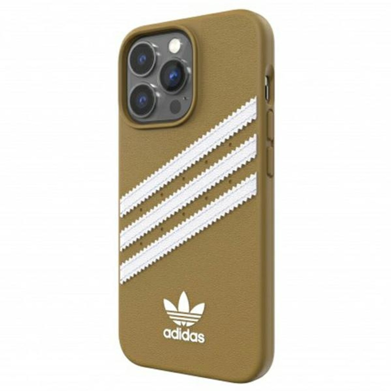 Or Moulded Pu Case For Iphone 13 Pro .7, Beige-golden, Leather Finish, , Compatible With Magsafe