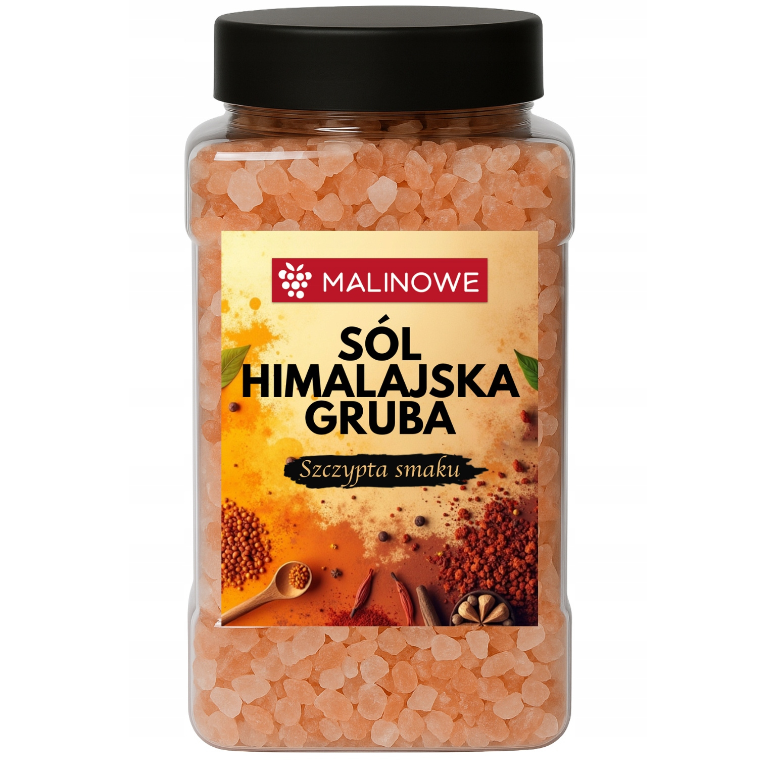 Solid Himalayan Pink Coarse-grained Premium Salt 1kg Jar With Doser