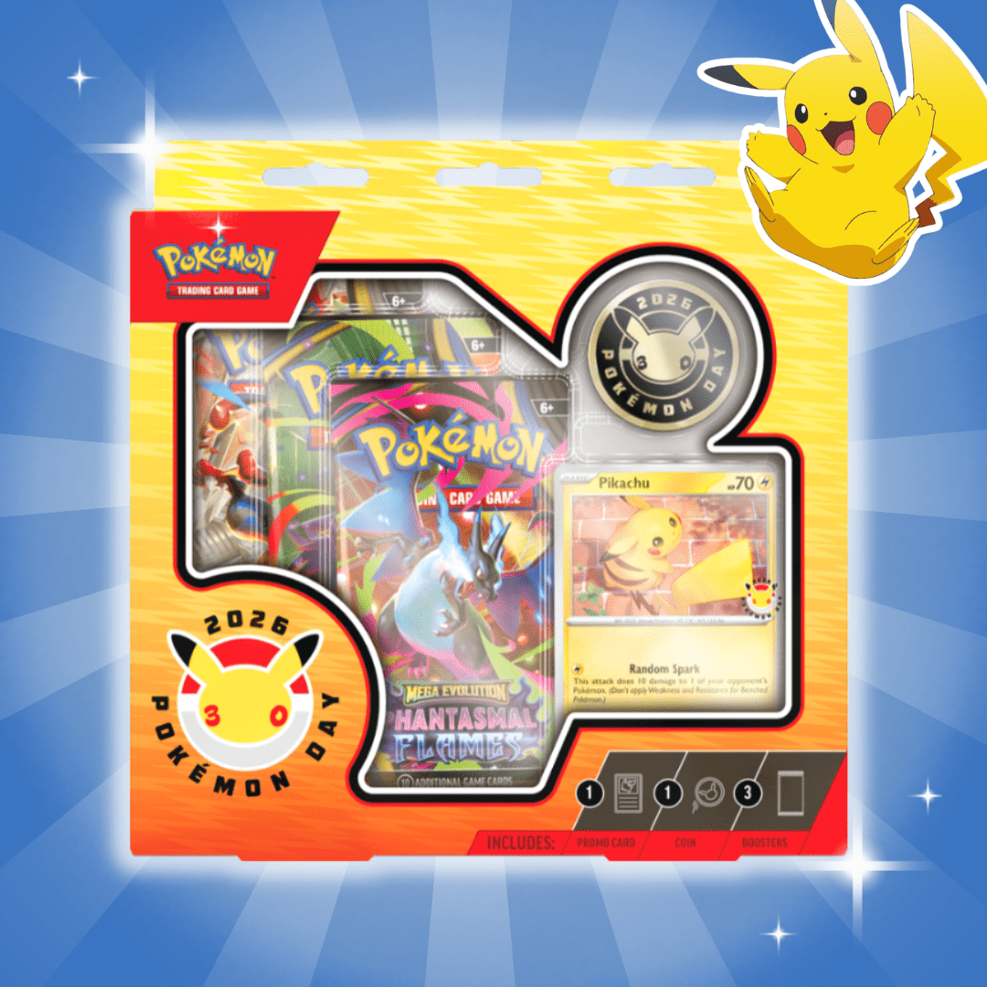 Pokémon Day 2026 – Special Collection | 3 Booster Packs | English | & Coin