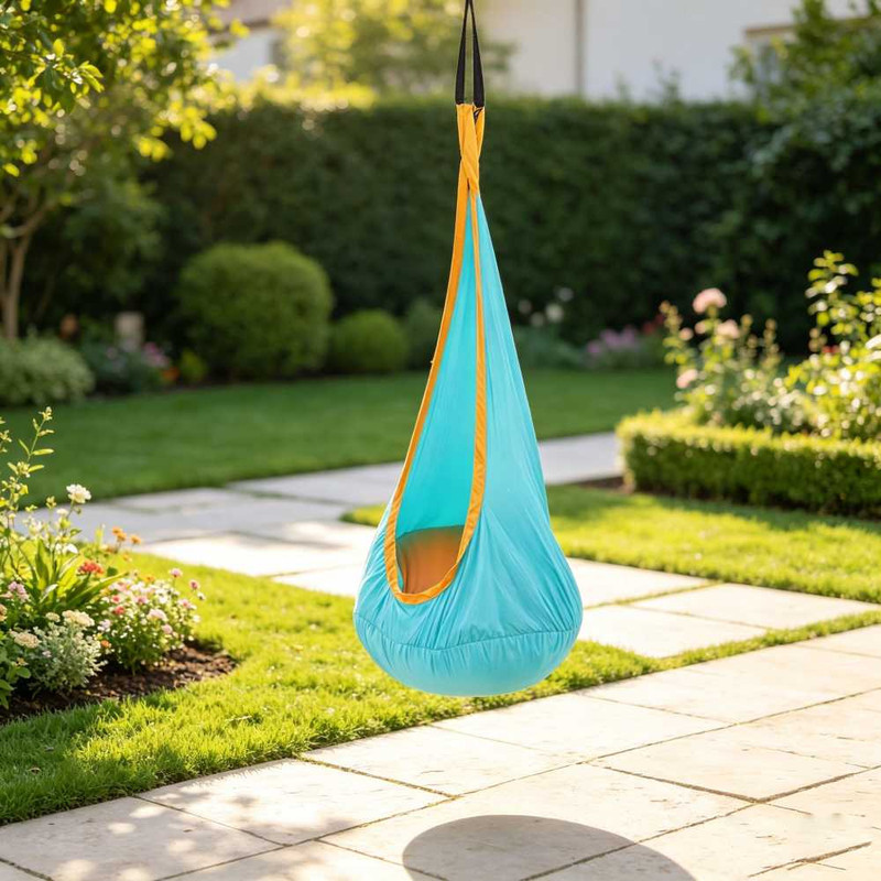 Garden Swing with Inflatable Cushion