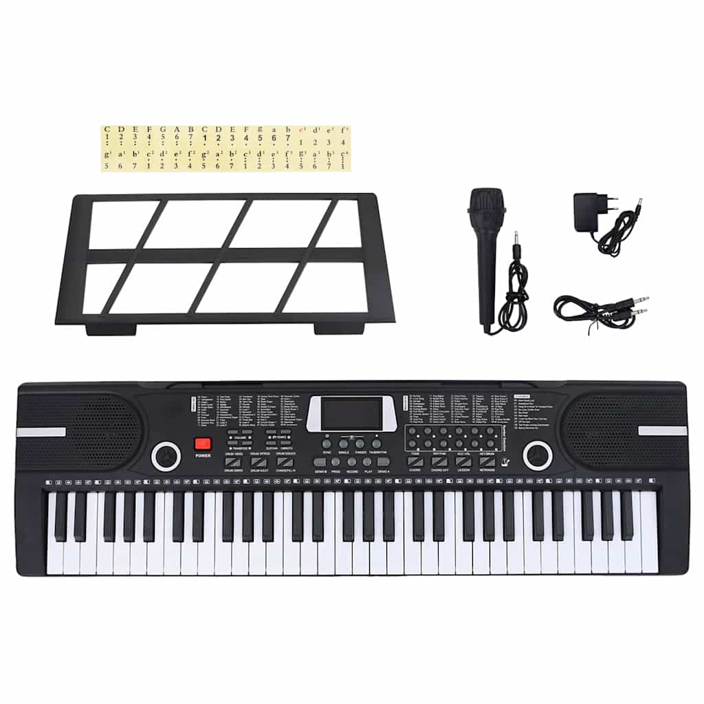 Image of Vidaxl Electric Piano Keyboard, Digital Keyboard For Beginners, Musical Instrument Keyboard, Digital Piano Keyboard, Electric Piano Keyboard
