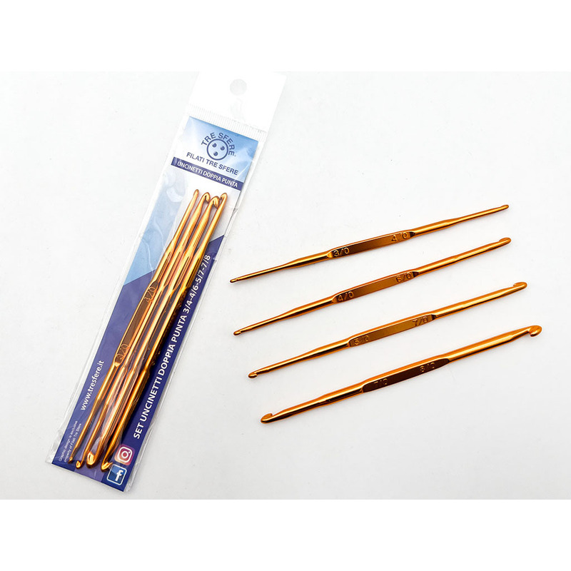 TEMU Double-pointed Crochet Hook Set 3/4-4/6-5/7-7/8