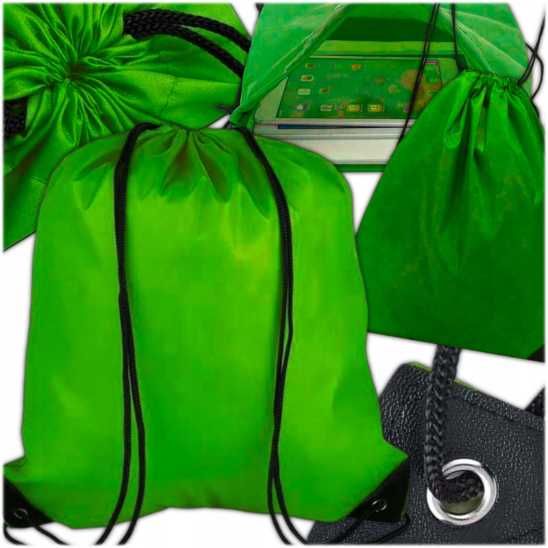 Green School Shoe Bag, Gym Bag For Sports Equipment And Shoes, Lightweight Backpack Bag For School, Outing, Sports, Travel, And Leisure