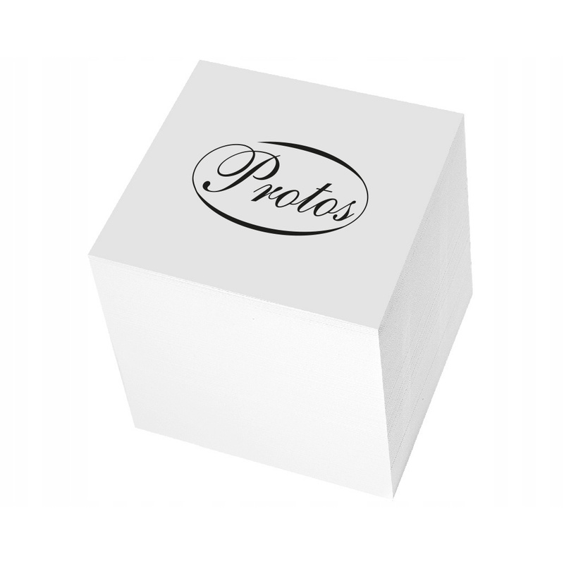 Image of Bulk White Blank Cube Notepads - 84x84x70mm Refill Pads For Offices & Businesses - Writing Space For Notes & Reminders - Desk Organization & Productivity Tool