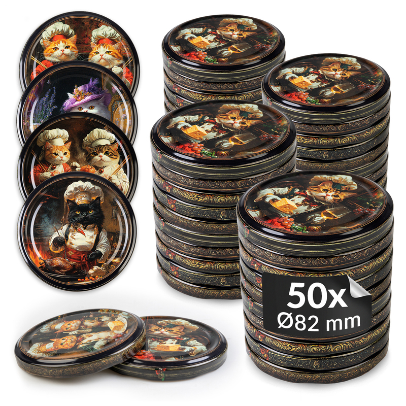10/50/100pcs. Lids For Jars Fi 82 Mm, Jar Caps, Jars - Koty Mix Pattern Fi 82 Mm - Jar Lids, Jars