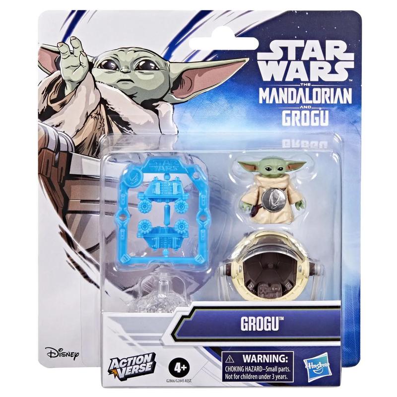 Star Wars Mandalorian Grogu Action Figure Set With Grogu And Accessories