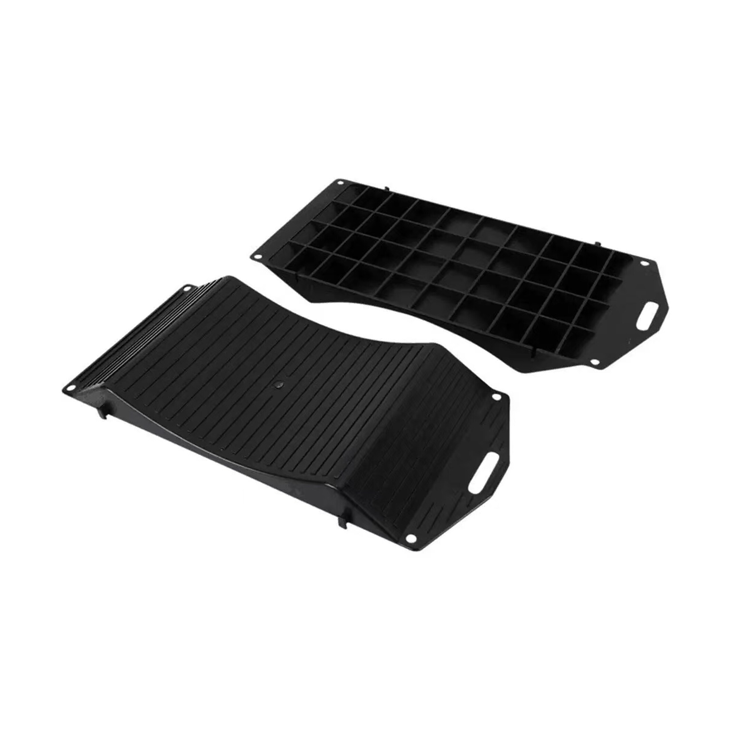2 X Black Tire Protectors - (w)20 X (h)44 X (d)4 Cm
