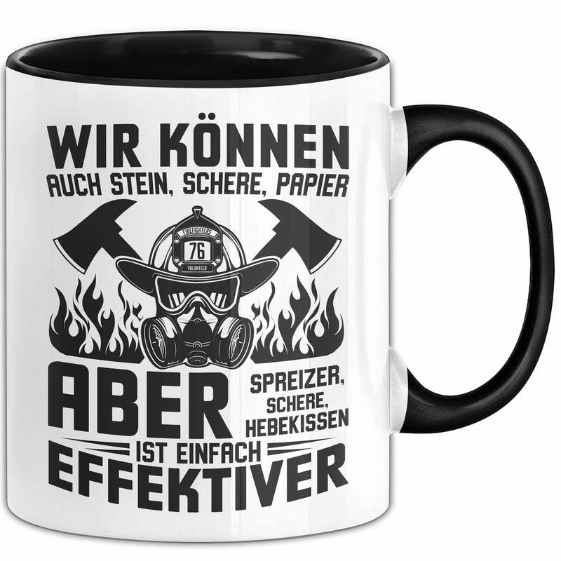 Firefighter Mug Gift - Paper Scissors, But The Spreader Is More Effective - Firefighter Gift Idea