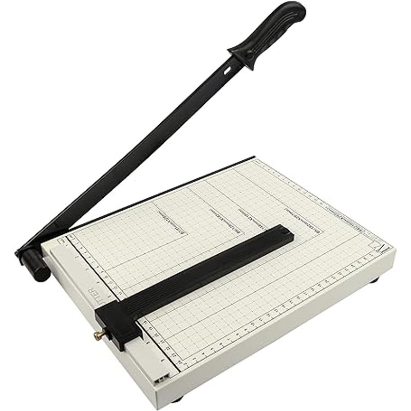   découpeuse de papier a4 avec base en métal, guillotine pour papier et carton, outil de découpe pour bureau et loisirs créatifs