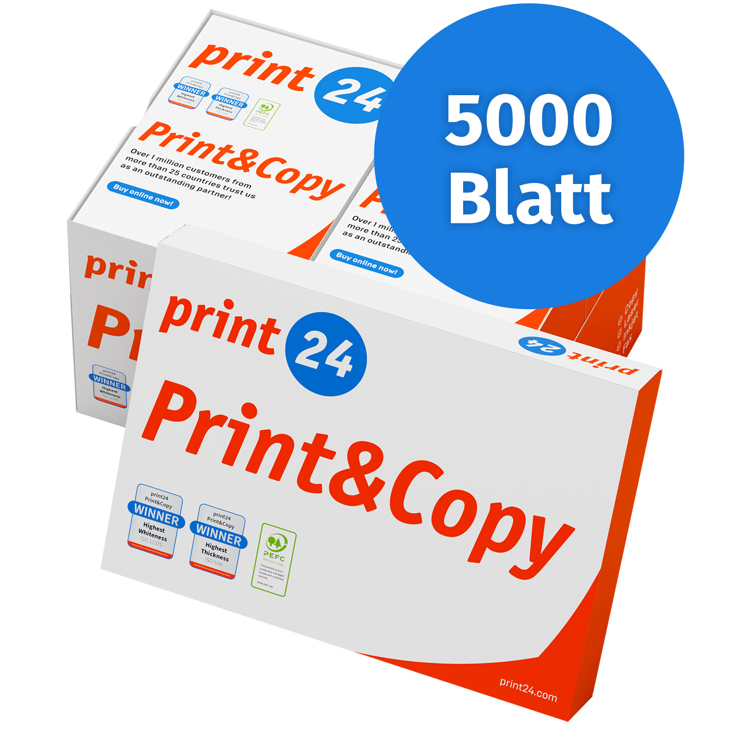 Printer Paper Copier Paper 5000 Sheets 10 X 500 A4 80g Pefc Certified