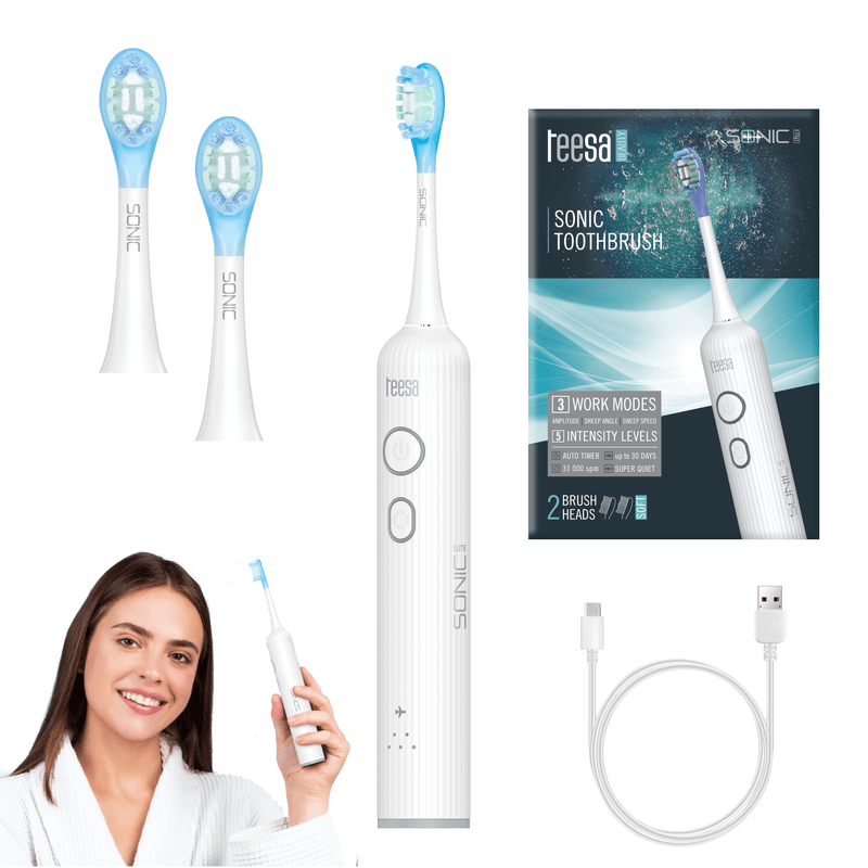 Teesa Sonic Elite Wit Sonic Tandenborstel