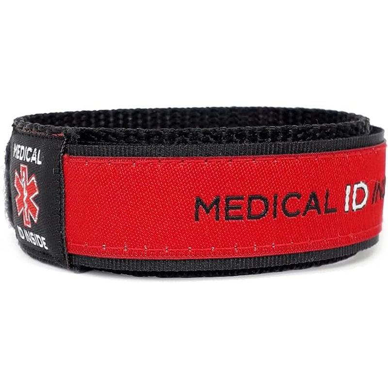TEMU Medical Id Bracelet. Emergency Wristband With Insert Cards To Write On. Fully Updateable Medic Id Links To Free Uk Online Profile.