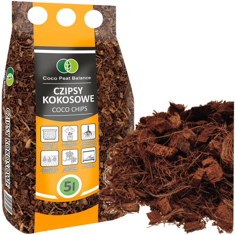 TEMU Biovita Coco Chips Coconut Chips 5l Substrate Fiber For Flower Plants