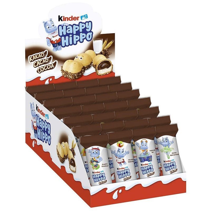 Image of Kids Happy Hippo Waffle Snack Cocoa 28 X 20.7g