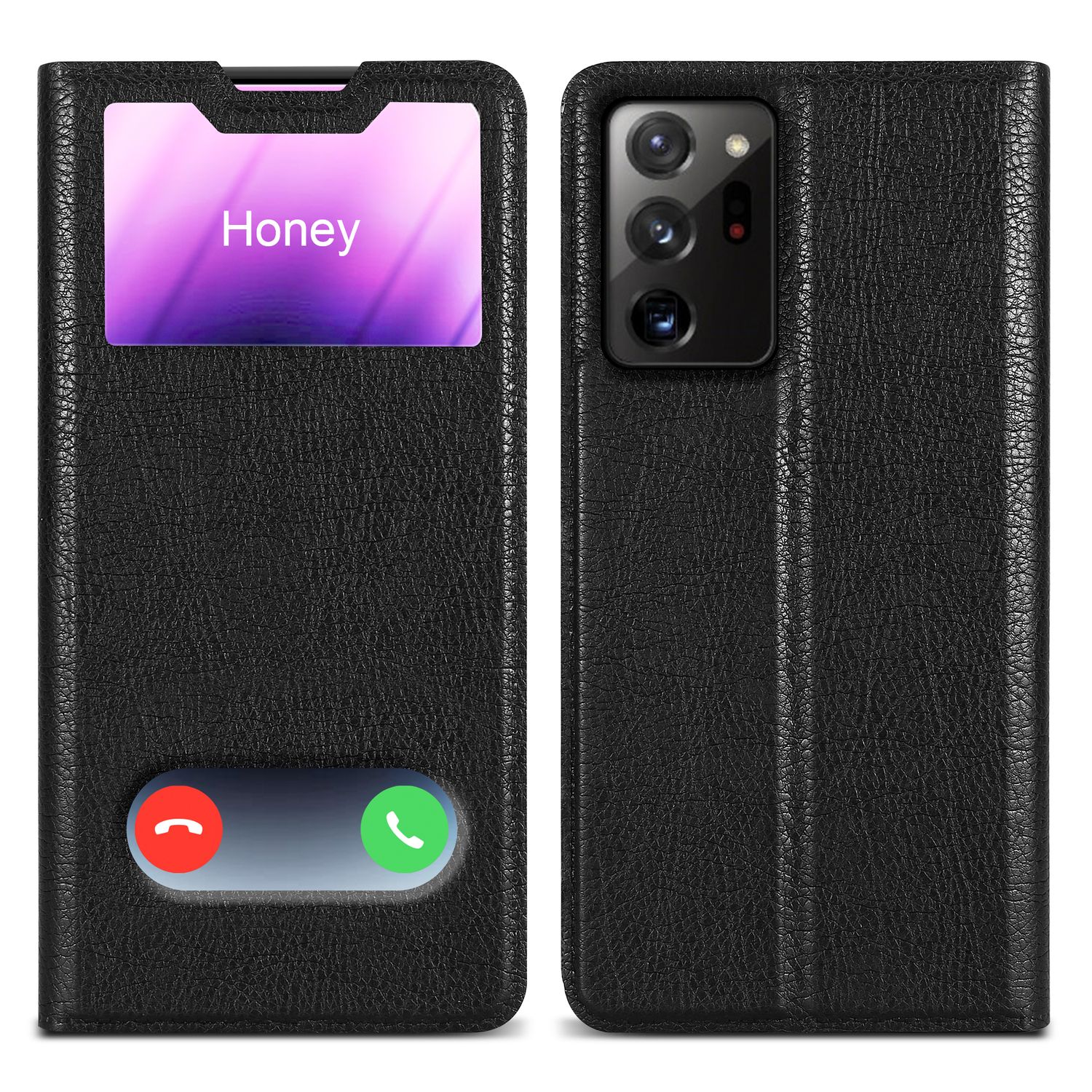 Image of Case Compatible For Galaxy Note 20 Ultra Protective Cover With Magnetic Closure, Stand Function And 2 Viewing Windows Flip Case Cover Phone Case Foldable Book Bag