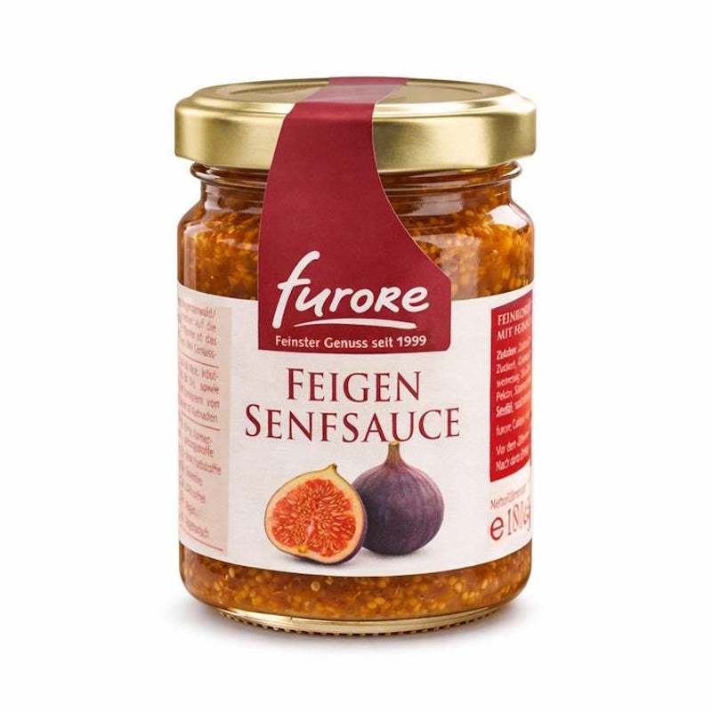 Image of Fig Mustard Sauce 180g – Fruity-spicy Delicatessen Sauce With 26% Fig Compote – Ideal For Cheese, Meat & Bbq