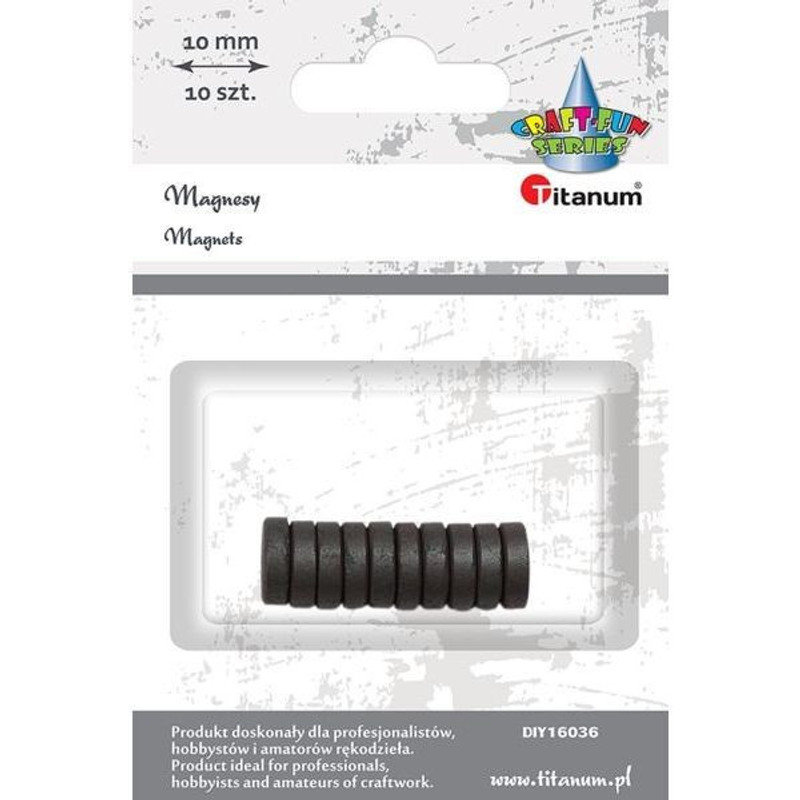 Image of Titanium Magnets, 10 Mm, 10-piece Set