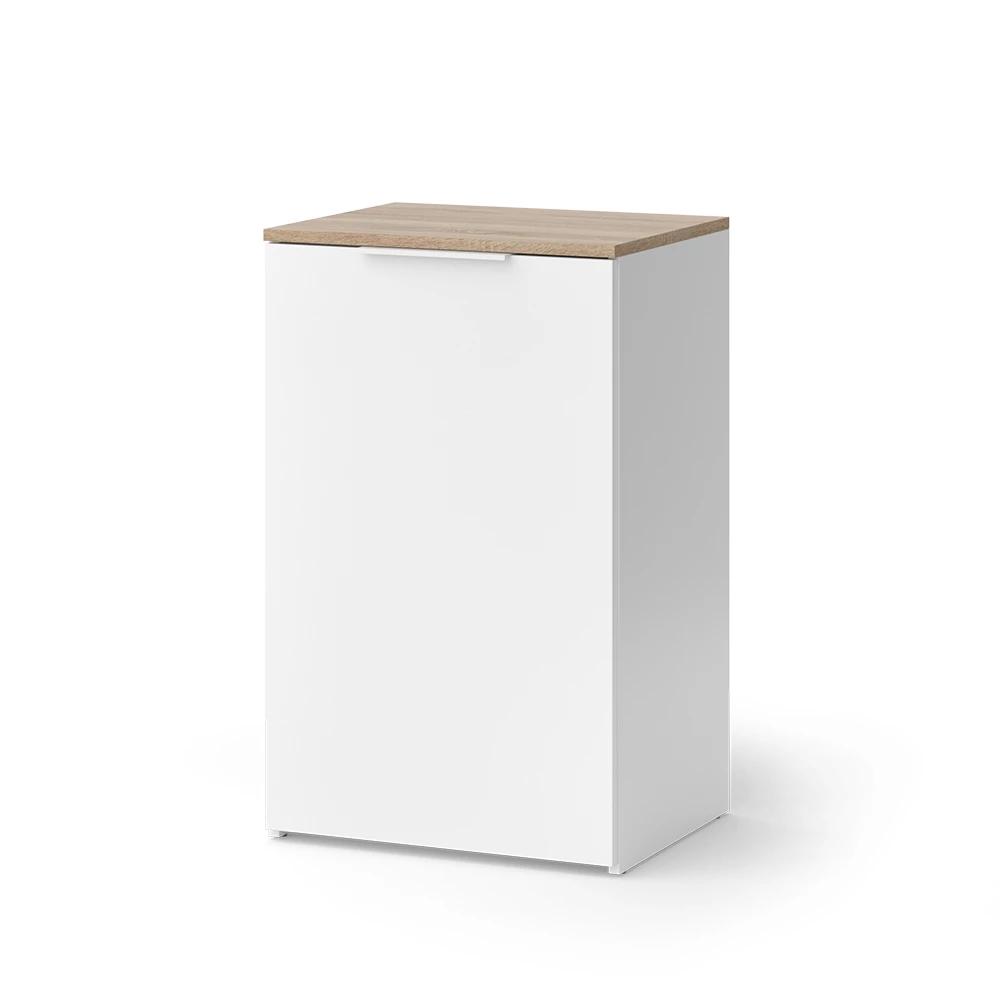 White 50 X 80 Cm Dresser With Shelf, Sideboard Cabinet With Doors, Particle Board, 16 Mm