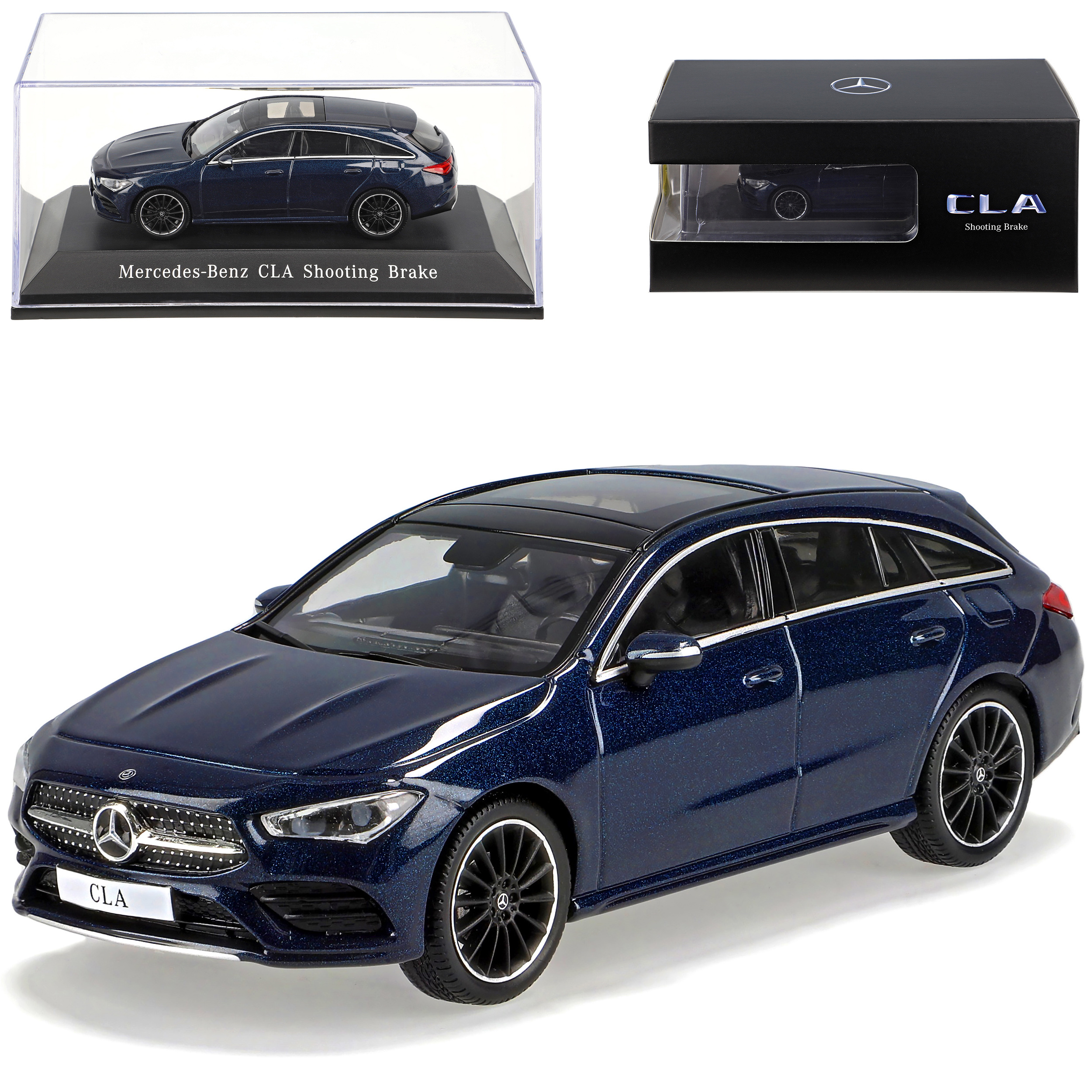 Mercedes-benz Shooting Brake Wagon X118 Denim Blue From 2019 1/43 Spark Model Car