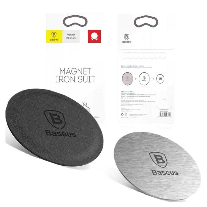 TEMU Magnetische Baseus IJzeren Kostuum Telefoonhouder, Metalen Auto Houder, Set met Houder, Compatibel met de Meeste Smartphones, Sterke Magneten,