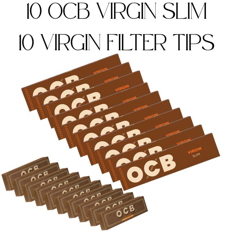 Ocb Slim 10 Booklets + Ocb Tips 10 Booklets