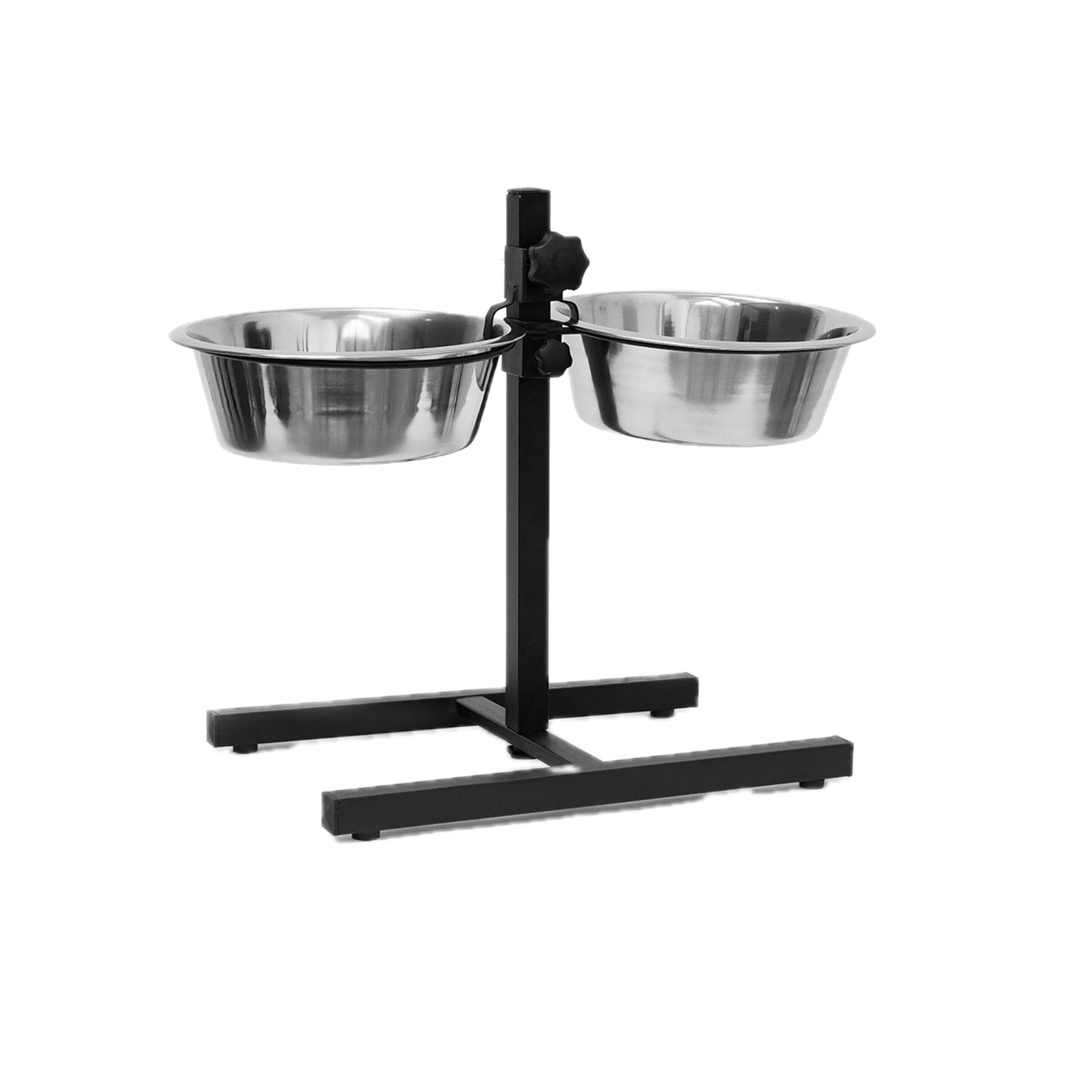 Silver Dog Feeding Station with 2x 2.2L Bowls
