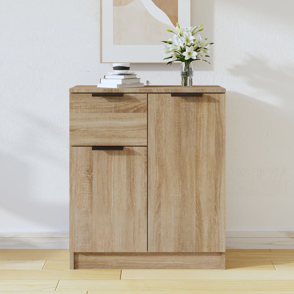 Image of Vidaxl Sideboard Cupboard Cabinet Storage Cabinet Cabinet Cabinet Living Room Oak 60x30x70cm Wood