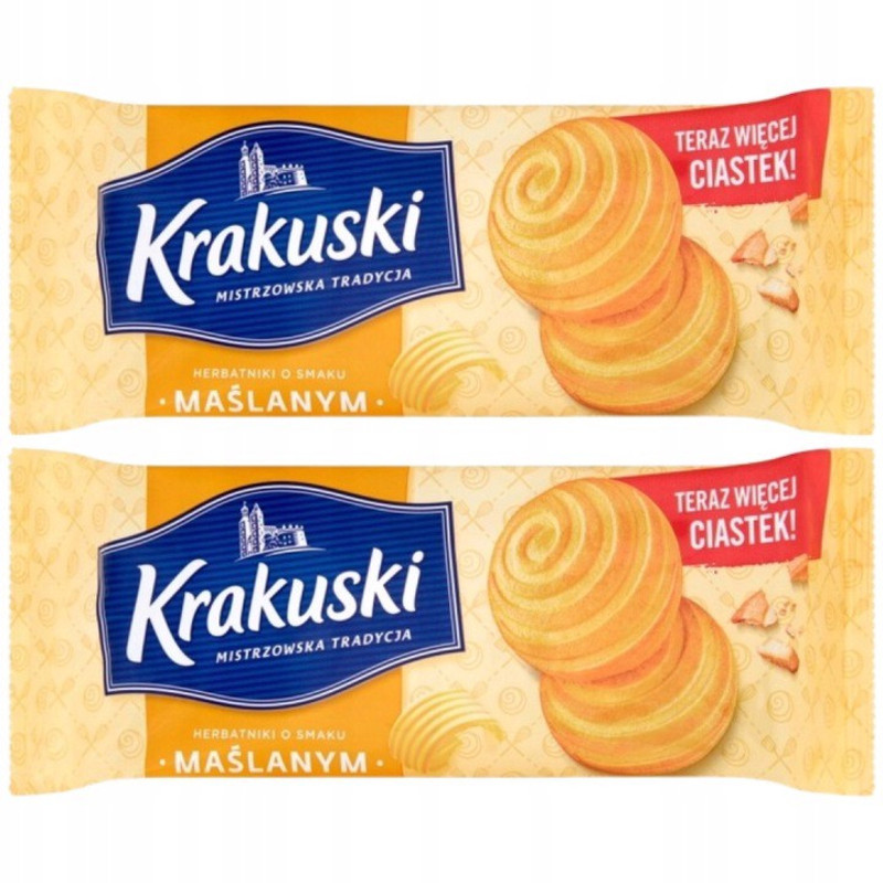Krakuski Herbatniki With Butter Flavor 201 G X 2pcs