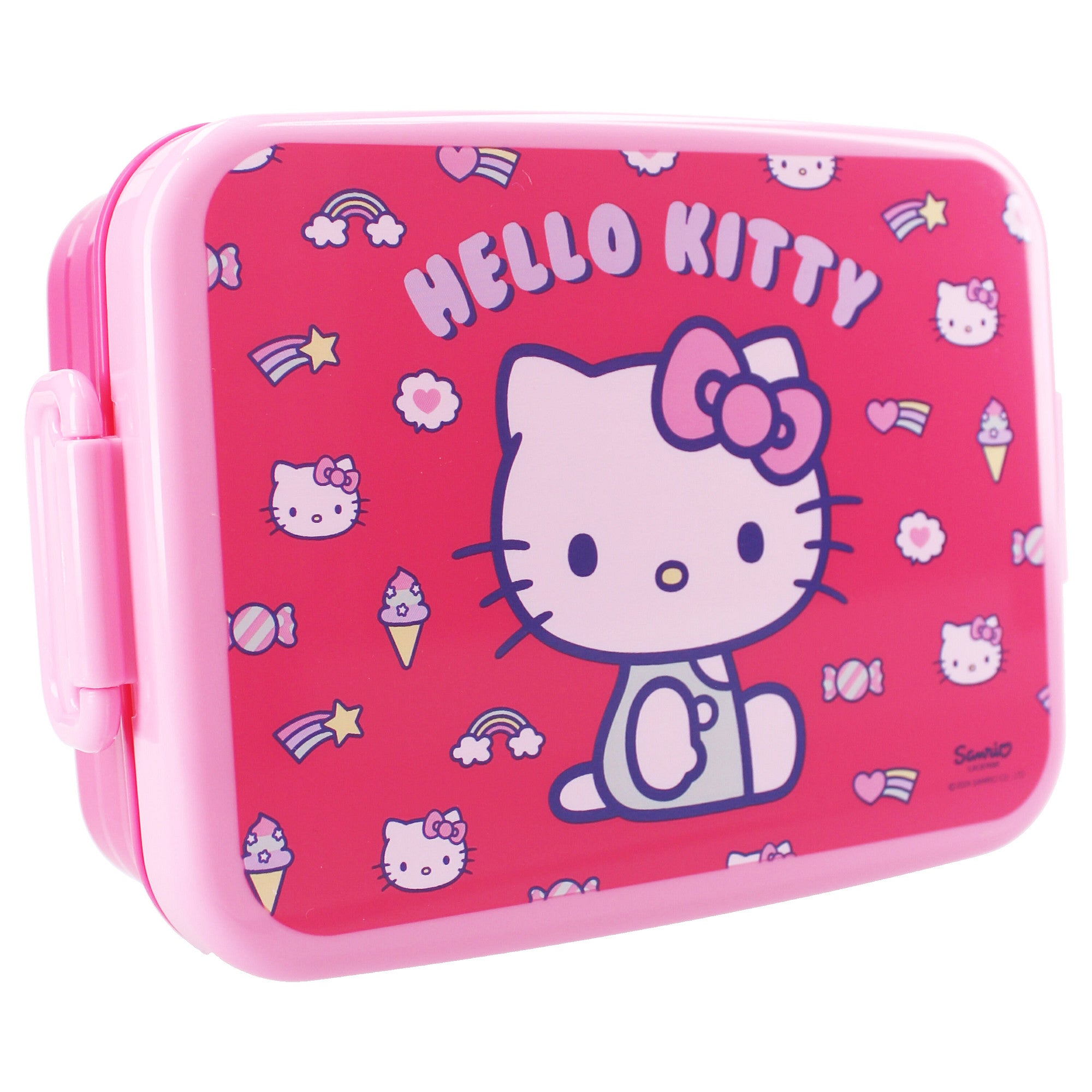 Hello Kitty - Children's Lunchbox With Lid And Snap Closures