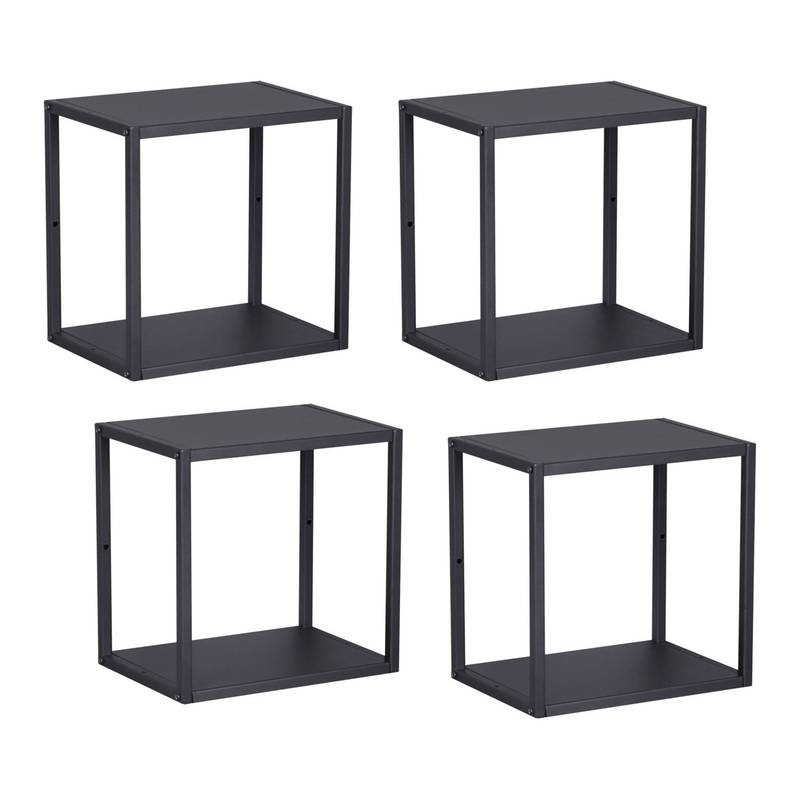 Wall Shelf Nostened Steel Black