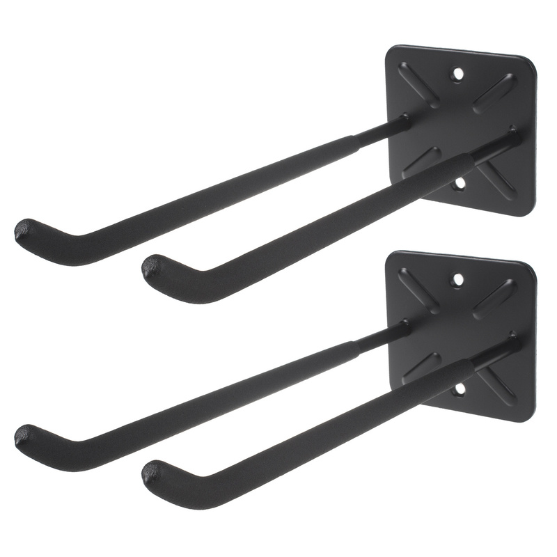 Image of Maclean Mc-436 Set Of 2 Wall-mounted Tool Holders, 70 Kg, Black