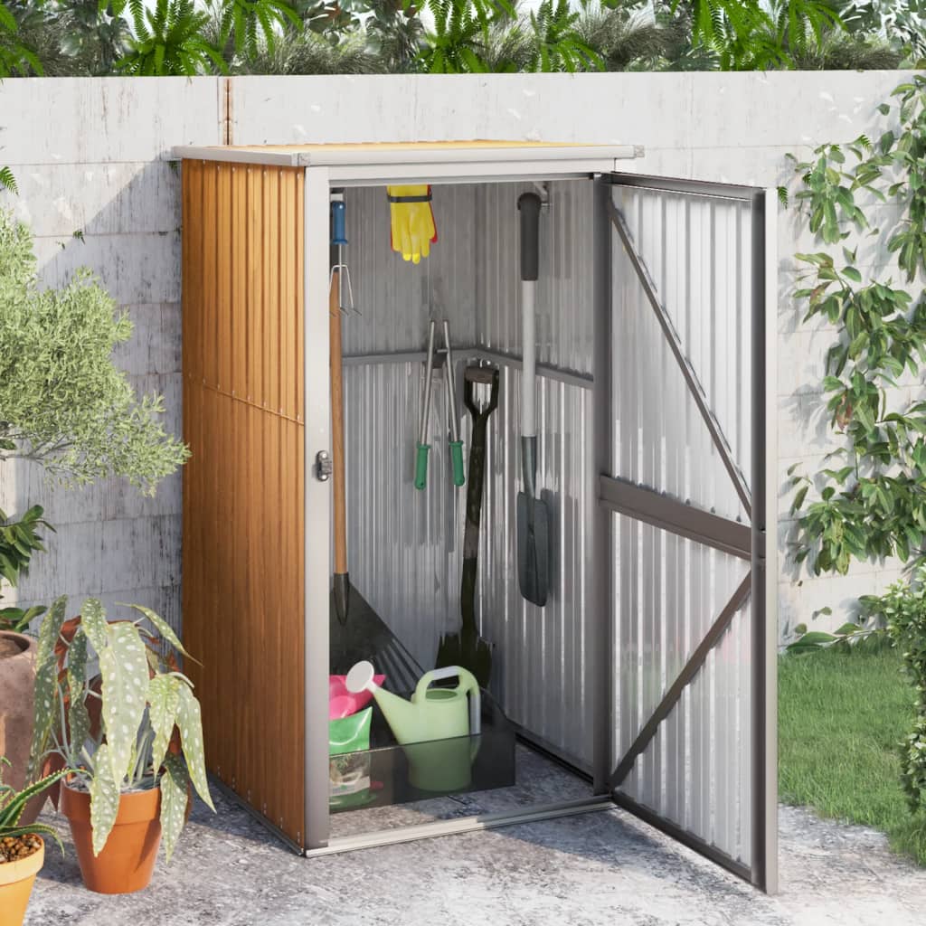 

Tool Shed Brown 88x89x161 Cm Galvanized Steel