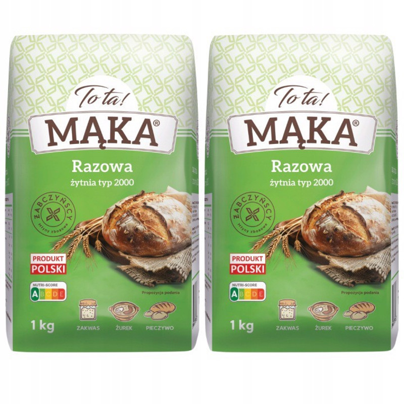 Image of That's It! Rye Flour Type 2000 1 Kg X 2pcs