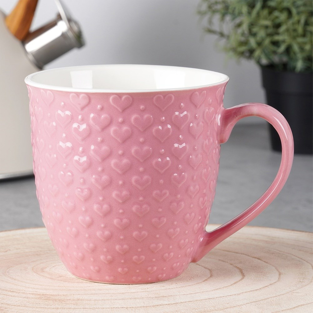 Heart-shaped Ceramic Mug 580 Ml