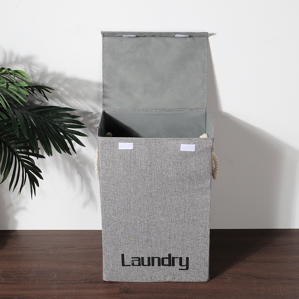 TEMU Gray, Large Capacity Home Organizer, Clothing Storage Box, Household Blanket And Sock Storage Basket, Multifunctional Toy Doll Storage Basket,