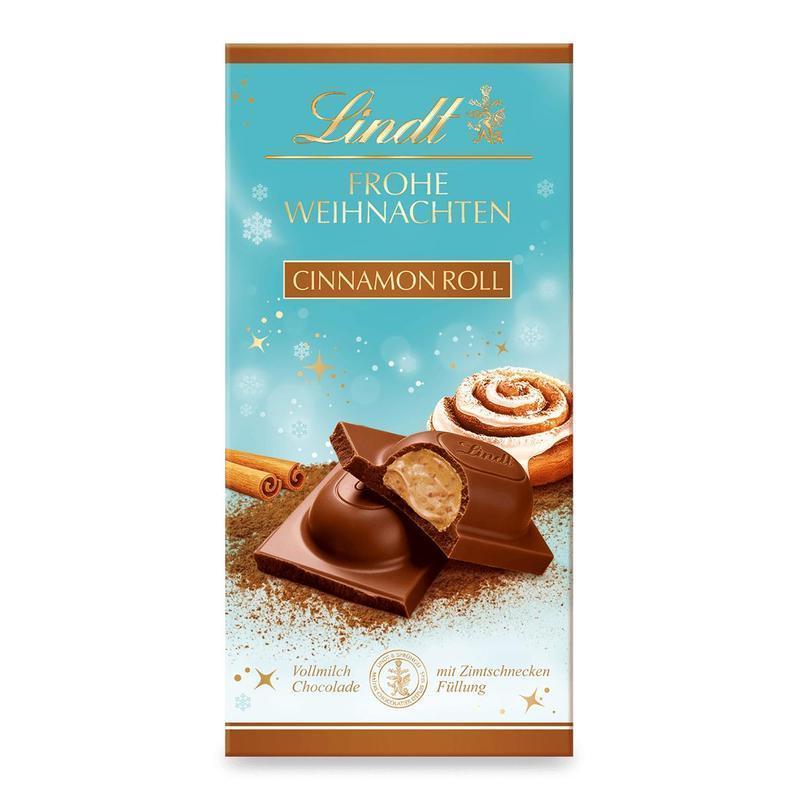 Image of Lindt Christmas Chocolate Cinnamon Roll 100 G