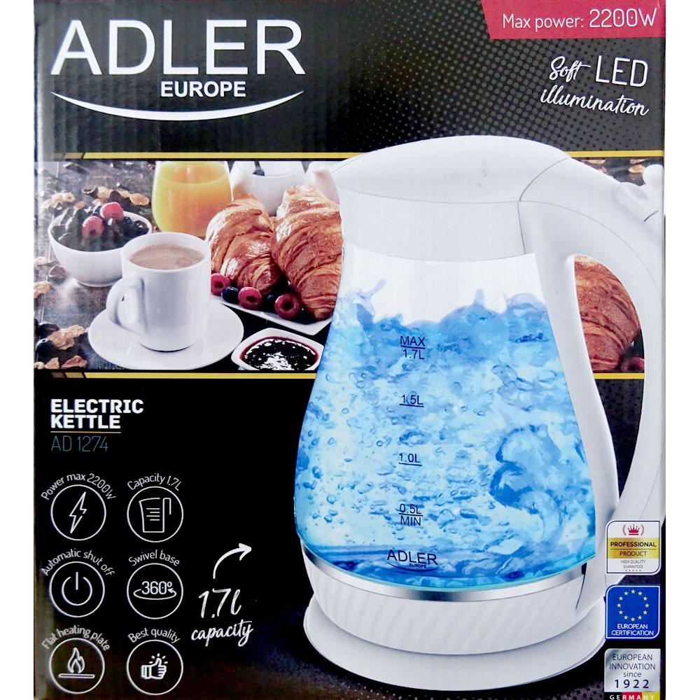 Adler Ad 1274 Glass Kettle 1.7l