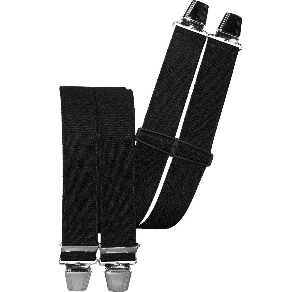 Suspender With 4 Clips, 120 Cm Strong Band In 11 Colors